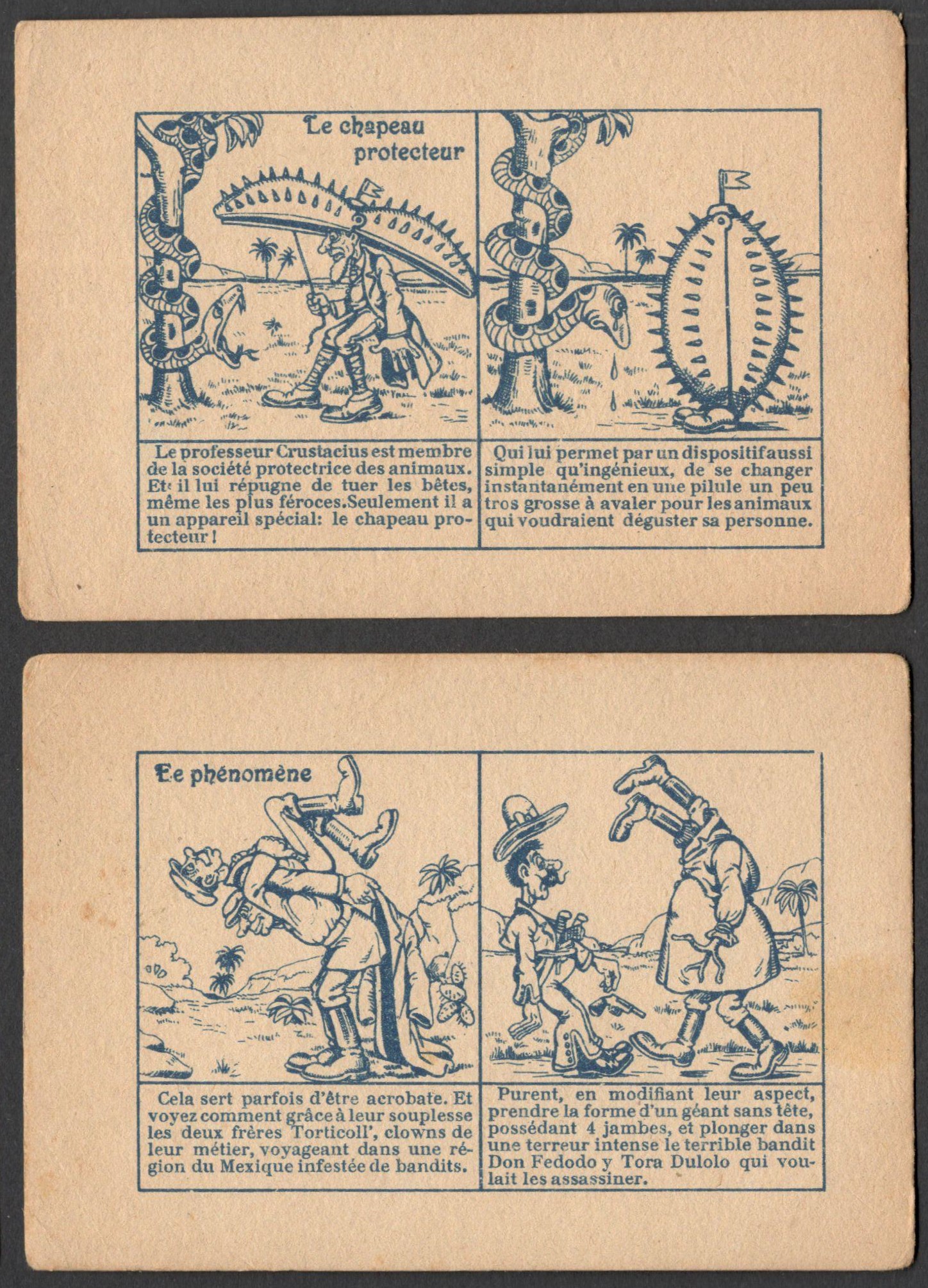 TEN EARLY FRENCH CARDS SHOWING CHILDREN'S STORIES LE CORBEAU ET LE RENARD (THE FOX AND THE CROW) - Image 2 of 5