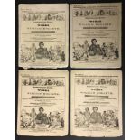 1833 FOUR MAGAZINES OF WORKS OF WILLIAM HOGARTH MAGAZINES No. 1-4