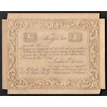 1828 WHITING PATENTEE HEAVY EMBOSSED INVITATION CARD FOR SHERIFF'S ELECT