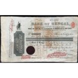 USED BANK OF BENGAL SHARE CERTIFICATE 1904