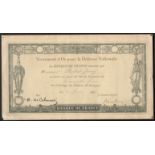 1916 BANQUE DE FRANCE VERSEMENT D'OR POUR LA DEFENSE NATIONALE