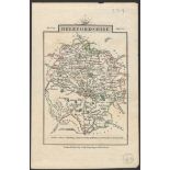 BRITISH COUNTY MAP COLOURED PRINT OF HEREFORDSHIRE 1806 PUBLISHED BY J. CARY ENGRAVER LONDON