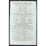 ANTIQUE THEATRE PLAYBILL THEATRE ROYAL DRURY-LANE 1817
