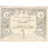 ADVERTISING - SKIT NOTE VOORUIT VLAMINGEN 1863 BANK NOOT