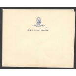 P & O STEAM NAVIGATION COMPANY STRATHNAVER UNUSED WATERMARKED LETTERHEAD PAPER (FOLDED) & ENVELOPE