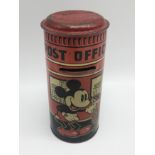 MICKEY-MOUSE TIN MONEY BOX BY PERMISSION OF WALT-DISNEY MICKEY MOUSE LTD HAPPYNAK SERIES