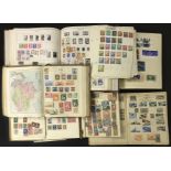 COLLECTION OF VARIOUS STAMPS IN ALBUMS