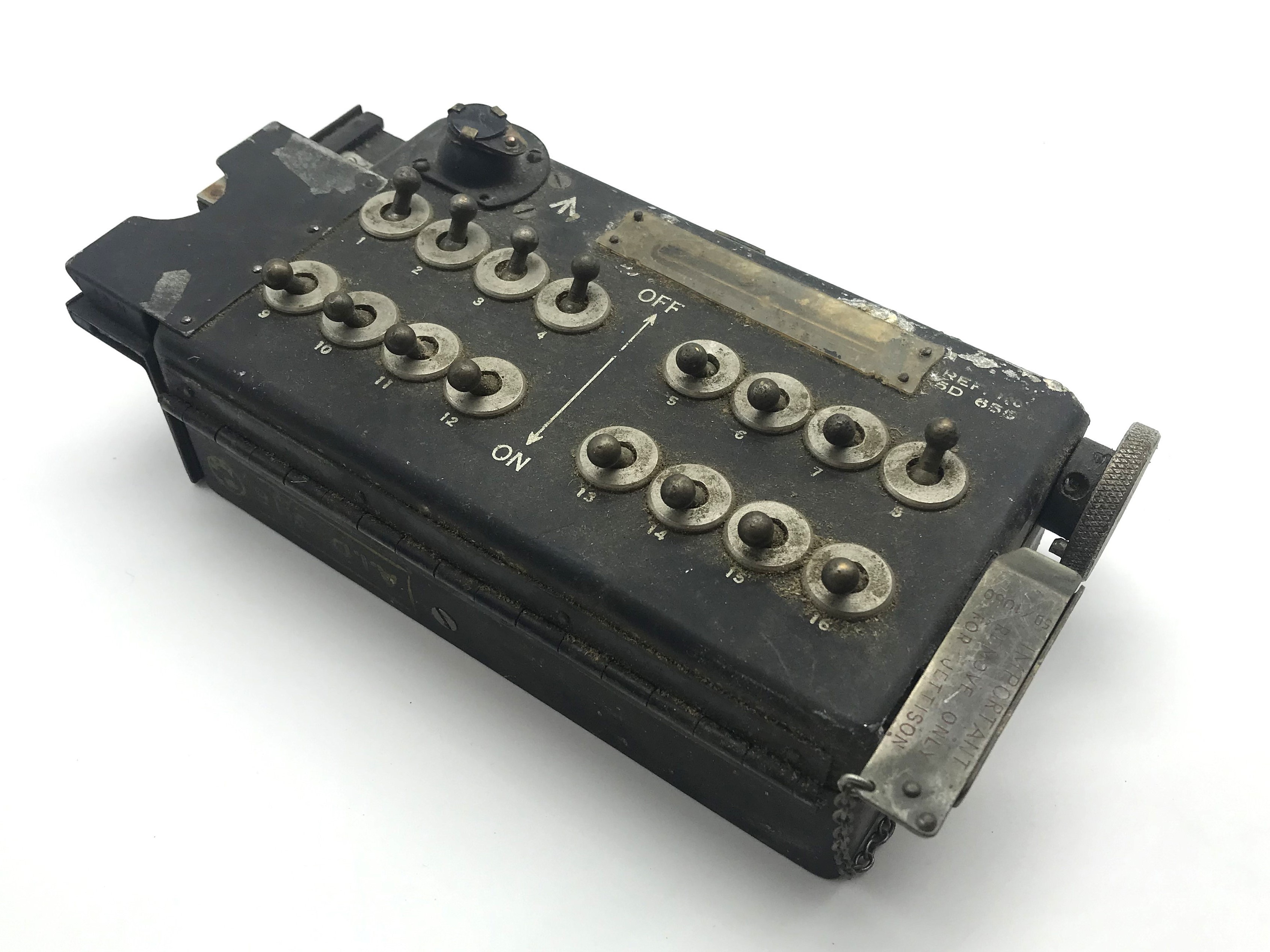 UNUSUAL PART OF THE EARLY GOVERNMENT ISSUED ENGINE BOARD