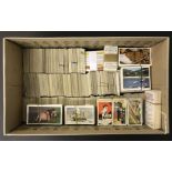 COLLECTION OF VARIOUS CIGARETTES CARDS IN A BOX