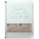 SIGNED COPY OF YEHUDI MENUHIN BOOK LA LEGENDE DU VIOLON THE TICKETS OF THE CONCERT