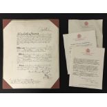 QUEEN ELIZABETH II MILITARY ORDER DOCUMENT