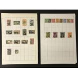 SELECTION OF VARIOUS STAMPS ON PAGES