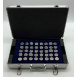 COIN CASE WITH COMMEMORATIVE AND OTHER MODERN GB COINS