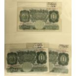 SELECTION OF ONE POUND BANKNOTES