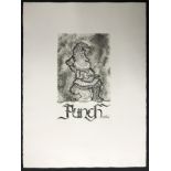 VINTAGE LARGE ETCHING OF PUNCHinello