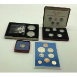 UK £1 1984-1987 SILVER PROOF COLLECTION & FEW OTHER COINS