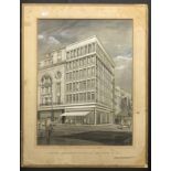 COLLECTION OF WATERCOLOURS PICTURES ARCHITECT JOSEPH MENDELSON