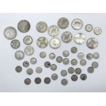 SMALL COLLECTION OF SILVER COINS