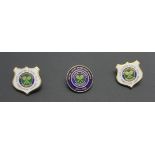 TENNIS THE CHAMPIONSHIPS WIMBLEDON THREE CENTRE COURT DEBENTURE HOLDER BADGES