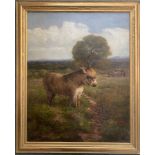 Edmund Caldwell 1852-1930. British. Oil on canvas. “Donkeys in a Field”
