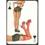 FOUR LARGE PROMOTIONAL PLAYING CARDS FROM AGENT PROVOCATEUR CATALOGUES
