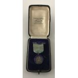 HALLMARKED SILVER & ENAMEL MEDAL FOR LONDON COLLEGE OF MUSIC