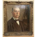 Frederick Samuel Beaumont 1861-. British. Oil on canvas. “Portrait of a Gentleman”. Signed