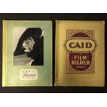 TWO VINTAGE CIGARETTES CARDS ALBUMS WITH EARLY FILM STARS
