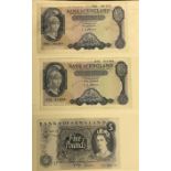THREE EARLY FIVE POUND BANKNOTES