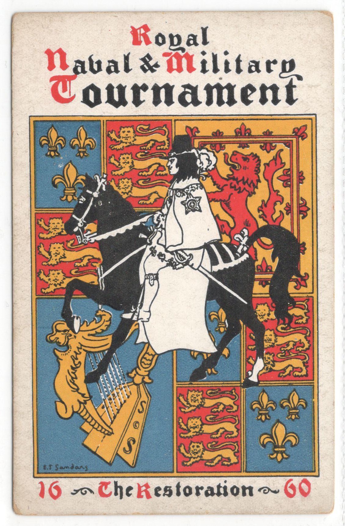 1920 ROYAL NAVAL & MILITARY TOURNAMENT POSTCARD