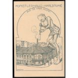 EARLY GERMAN POSTCARD VERLAG ERNST SCHULER 1910 KUNSTLERHAUS-KARLSRUHE