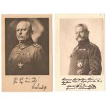 GERMAN FIELDMARSHALL ERICH LUDENDORFF & MARSHALL PAUL VON HINDENBURG PICTURE POSTCARDS