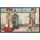 LONDON UNDERGROUND HOLLAND PARK STATION POSTCARD