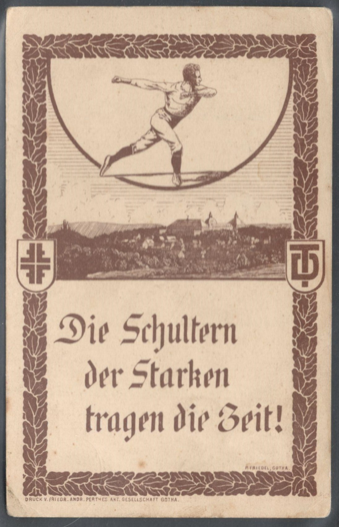 GERMAN SPORT EXHIBITION ADVERTISING POSTCARD 1921