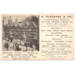 ADVERTISING PICTURESQUE LONDON POSTCARD FOR A CLARKSON & CO MANUFACTURING OPTICIANS UNPOSTED & IN