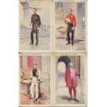 FOUR VINTAGE ITALIAN POSTCARDS OF CORPI ARMATI PONTIFICI - PONTIFICAL GENDARMERIE, PAPAL CARABINIERI