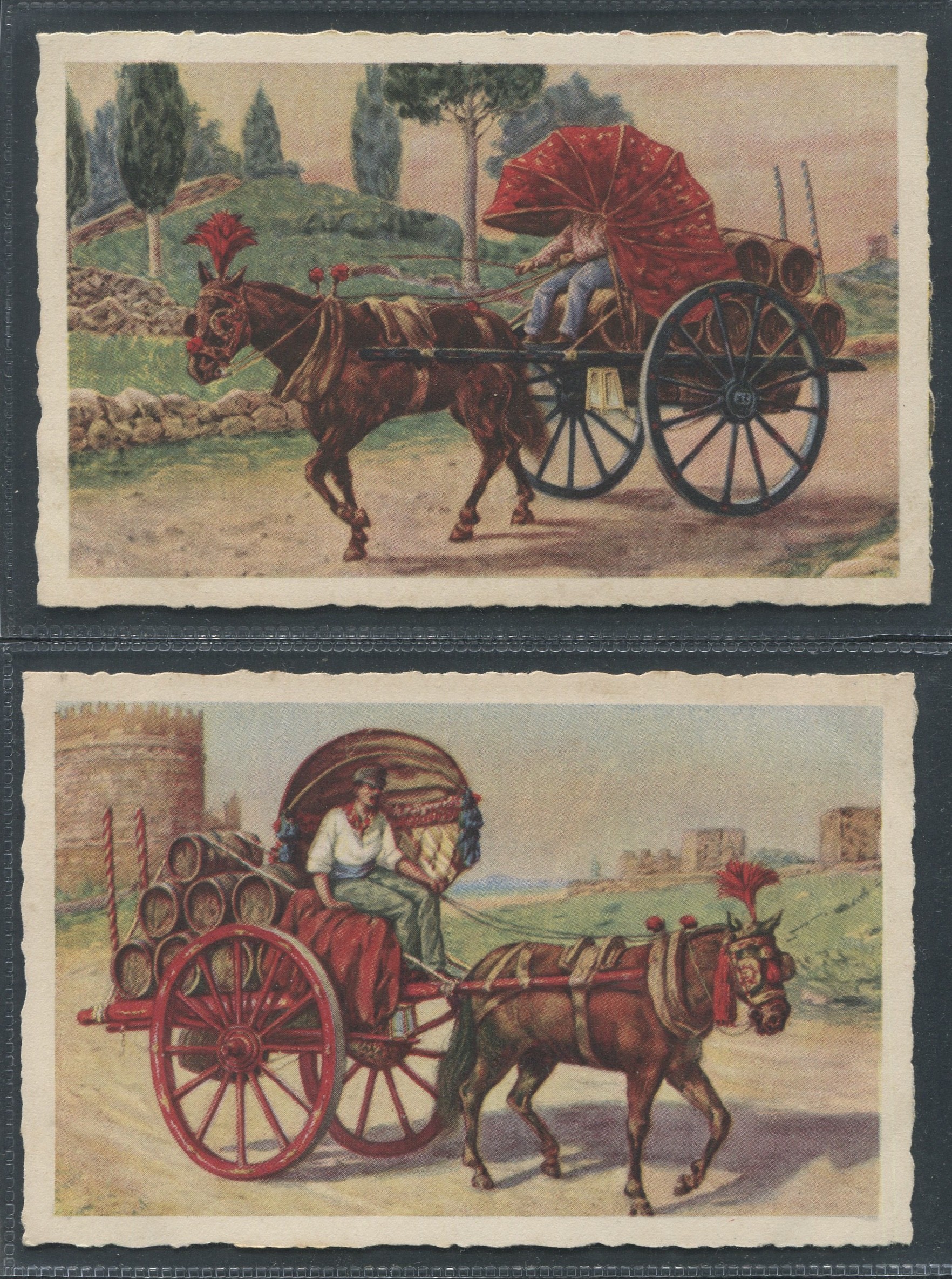 TWO ANTIQUE ITALIAN POSTCARDS