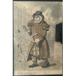 SAFE LONDON 18th CENTURY CARICATURE PRINT