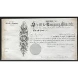 ARNOTT & COMPANY LIMITED DUBLIN UNUSED SHARES CERTIFICATE