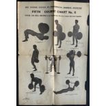 THE WEIDER SYSTEM OF PROGRESSIVE BARBELL EXERCISE FIFTH COURSE CHART No. 6