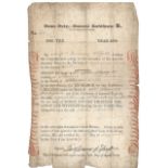 GAME DUTY GENERAL CERTIFICATE D YEAR 1839