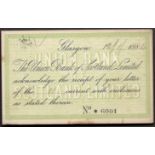 QUEEN VICTORIA POSTAL STATIONERY CARD 1884 UNION BANK OF SCOTLAND