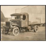 TWO VINTAGE MOTORING PHOTOGRAPHS