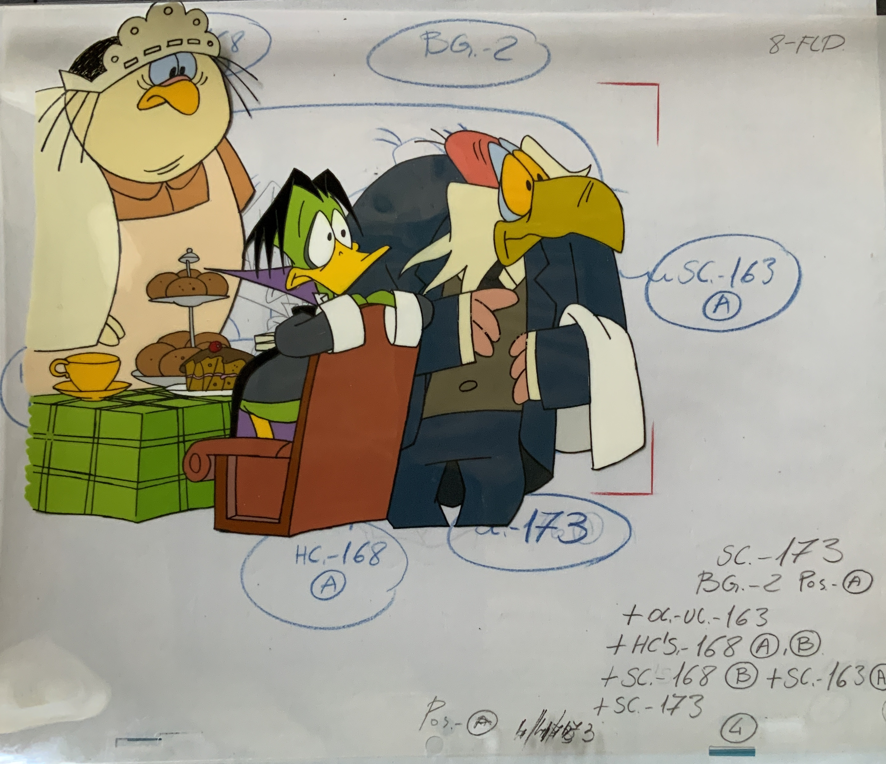 DUCKULA SKETCHES & CELS GROUP2
