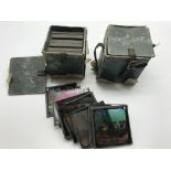 SMALL GROUP OF MIXED GLASS SLIDES