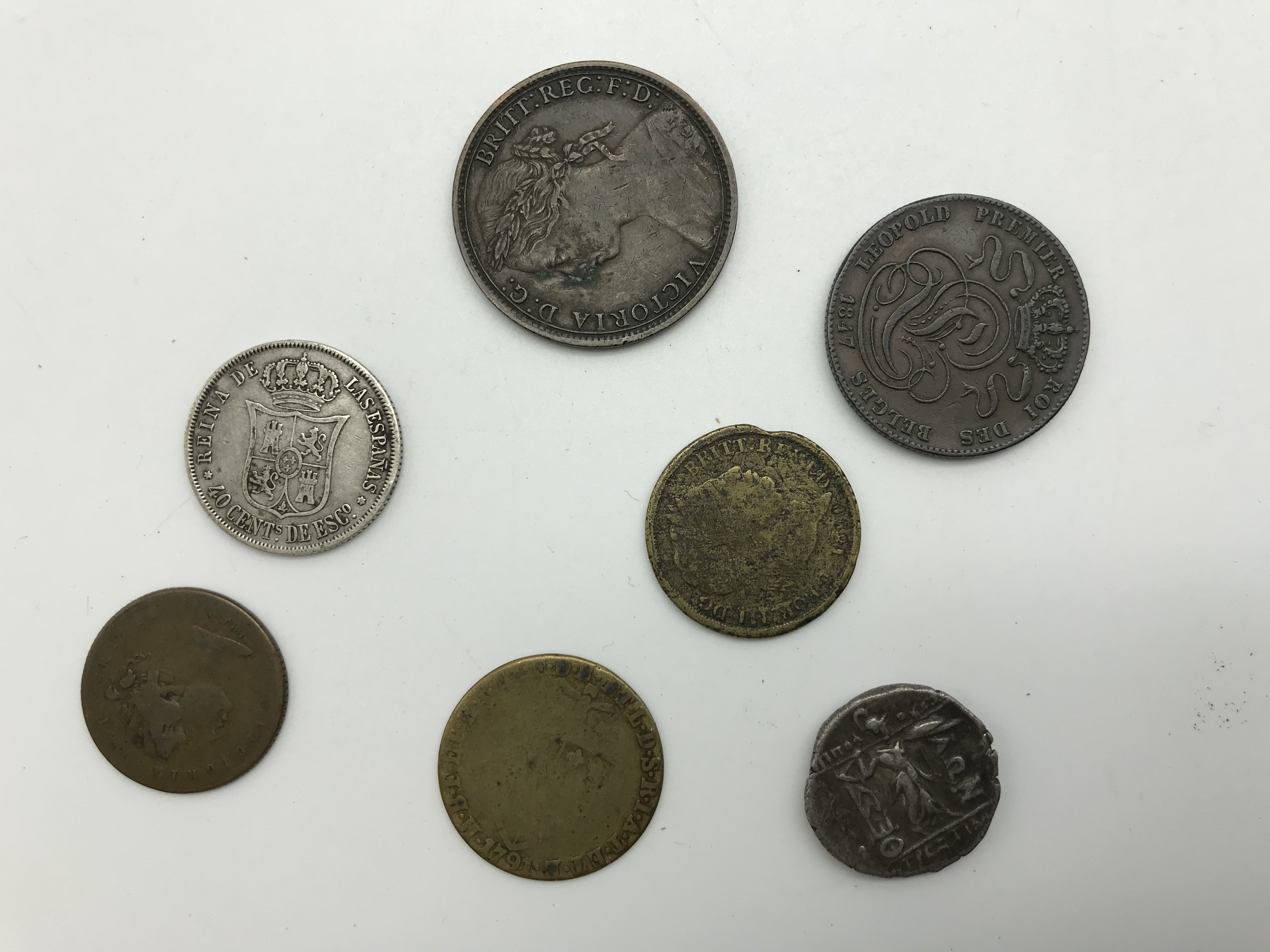 SMALL SELECTION OF EARLY COINS - Image 3 of 3