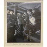 MACKENZIE THORPE WHERE'S ALL THE BEER GONE? SIGNED LIMITED EDITION PRINT