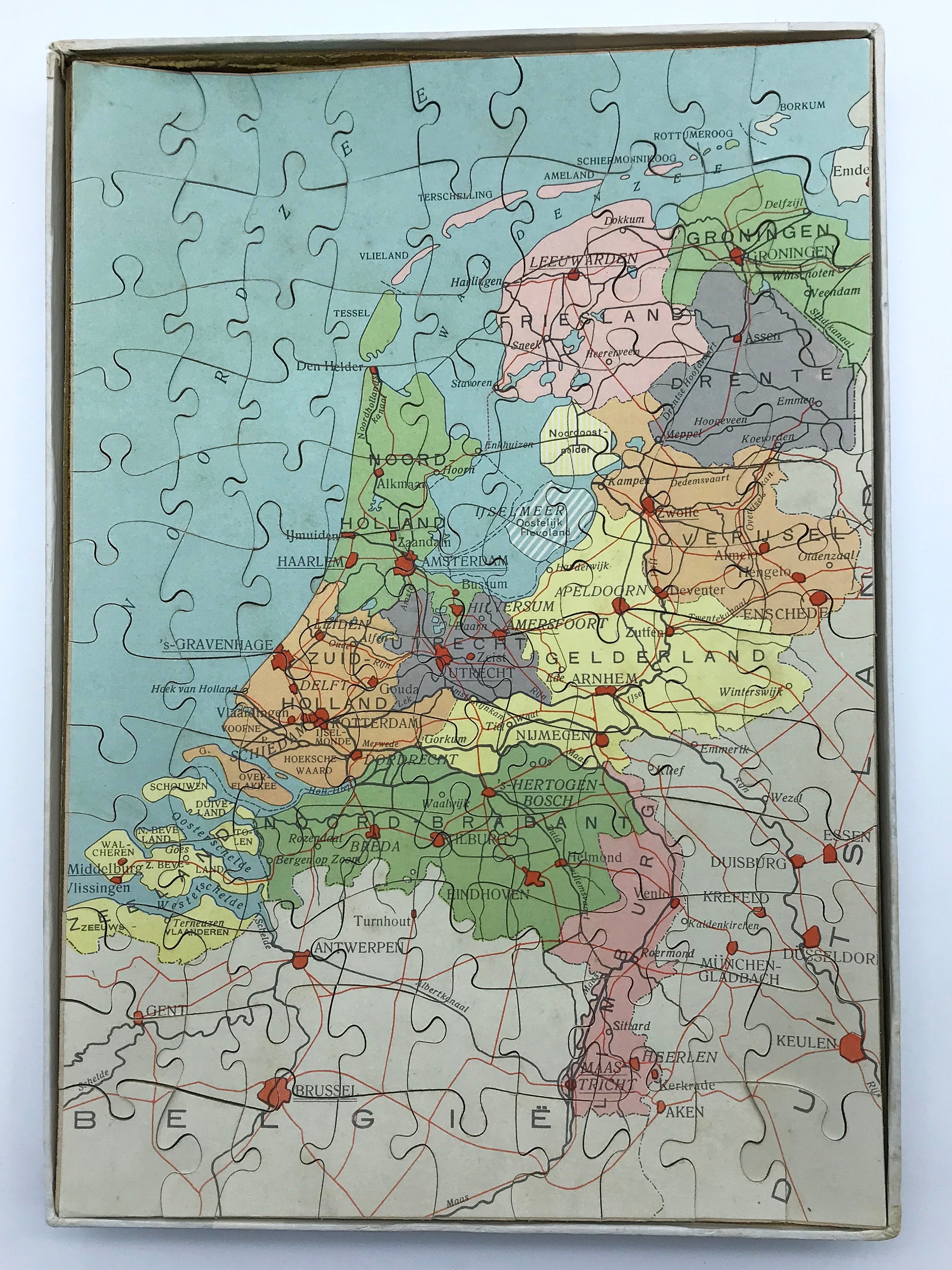 VINTAGE JIG SAW MAP PUZZLE