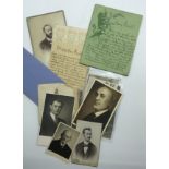 SMALL GROUP OF LETTERS & PHOTOGRAPHS