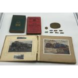 RAILWAY RELATED BOOKS AND BROOCHES